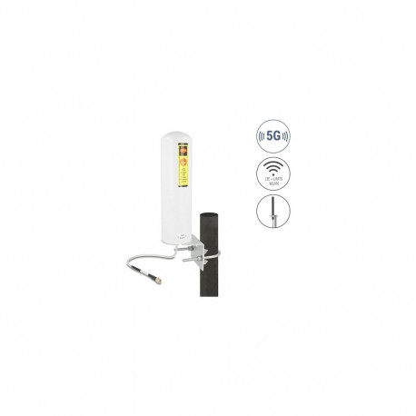 "5G LTE Antenne SMA Stecker 3 - 5 dBi starr omnidirektional Wand- und Mastmontage outdoor weiß"