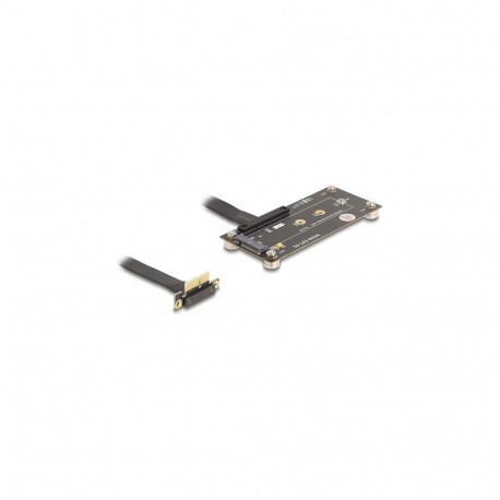 Delock adapter PCIe 3.0 x1 pistik 90° nurga all M.2 Key M pesaga kaabliga 10cm