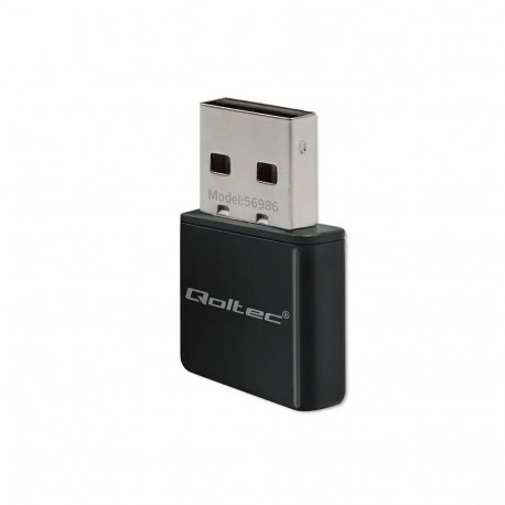 Qoltec 56986 juhtmevaba ülikiire miniadapter NANO WiFi | Standard N | USB 2.0 | 300Mbps