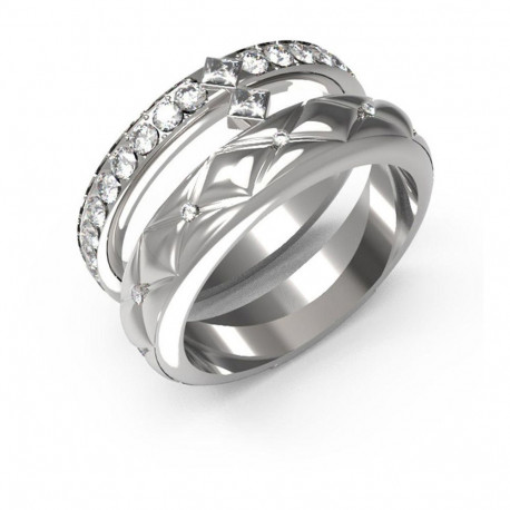 Guess Ladies Ring JUBR04586JWRH50