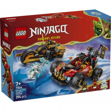 Ninjago klotsikomplekt 71864 Kai ja Cole'i kombineeritavad sõidukid