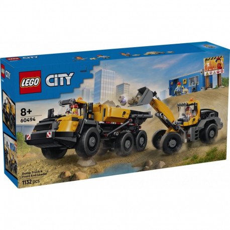 City 60494 Dump Truck & Front End Loader Blocks