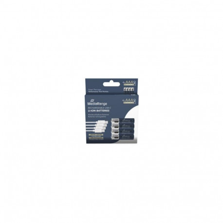 BATTERY RECH. LI-ION AAA 1.5V/500MAH 4P MRBAT160 MEDIARANGE