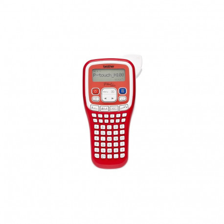 BROTHER PT-H100R LABEL THERMO PRINTER PORTABLE (WHITE-RED)