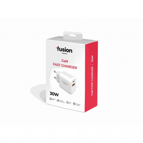 Fusion Accessories Energy GaN 30W USB-C / USB-A / 3A White