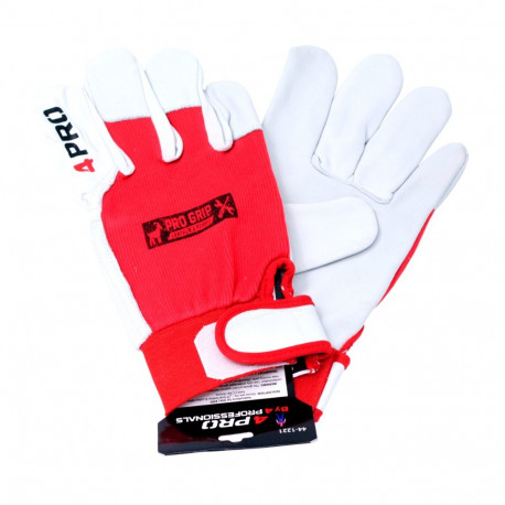 Töökindad PRO GRIP kitsenahast velcro 10
