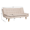 Sofa bed GOZZANO beige