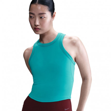 Nike naiste särk Dri-Fit One Fitted Crop FN2806 345, türkiissinine