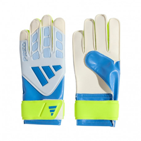 Rękawice bramkarskie dla dzieci adidas Predator Training biało-żółto-niebieskie KA7793