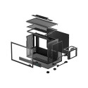 Computer Case - DEEPCOOL CH160 PLUS SFF Micro ATX Mini-ITX Tempered Glass Black
