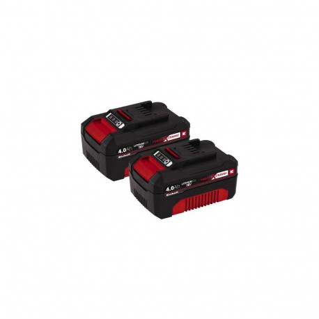 Battery - Einhell 18V 4.0Ah Lithium-Ion Battery Pack 2X Black/Red
