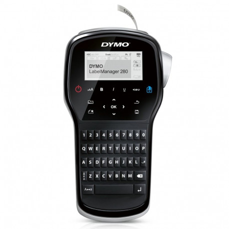 Label Maker - DYMO LabelManager 280 Rechargeable Handheld Printer with QWERTY Keyboard, 12mm D1 Tape