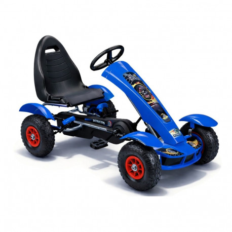 Sportlik pedaalikart F618 puhutatavate rehvidega kandevõime 50kg, sinine