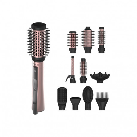 Cecotec õhuhari CeramicCare 10in1 ioonitehnoloogiaga 3 küttetaset 1200W, must/roosa