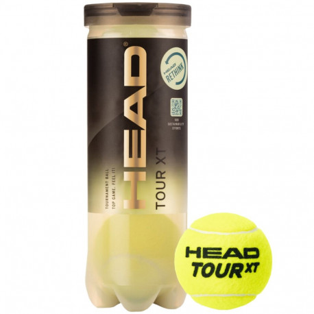 Head tennisepallid Tour XT 3tk 570823, kollane