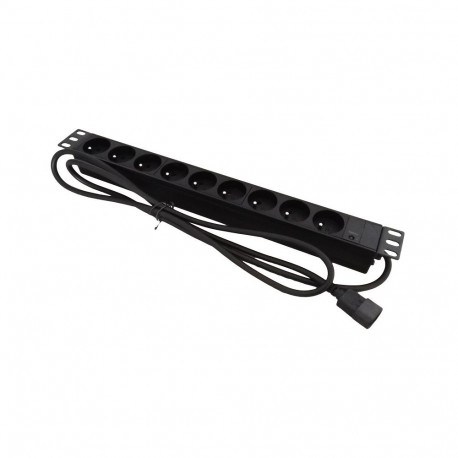 Alantec PZ09U toitepikendus 1,8 m 9 AC pesa sisetingimustesse must