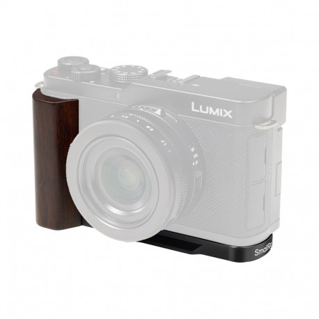 SmallRig L-kujuline kinnitusplaat 5942 puitkäepidemega Panasonic LUMIX L10 jaoks, must