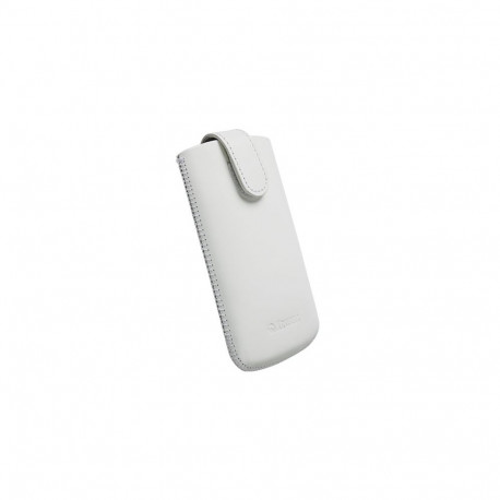 Kott Asperö, L Long, Apple iPhone 5 / 5C / 5S / SE (2016), naturaalsest nahast, valge, Krusell
