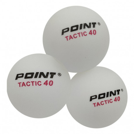 Point lauatennisepallid Tactic 10tk, valged