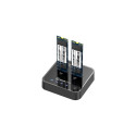 CoreParts MS-CLONER-NVME storage drive docking station Black