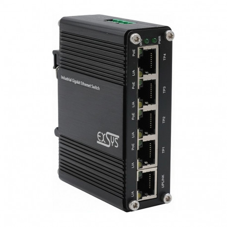 "EXSYS EX-62020 5-Port Industrie Ethernet Switch"