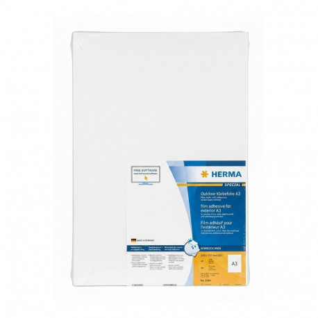 "HERMA Etik. A3 Outdoor Klebefolie weiß 297x420 mm 40 St"