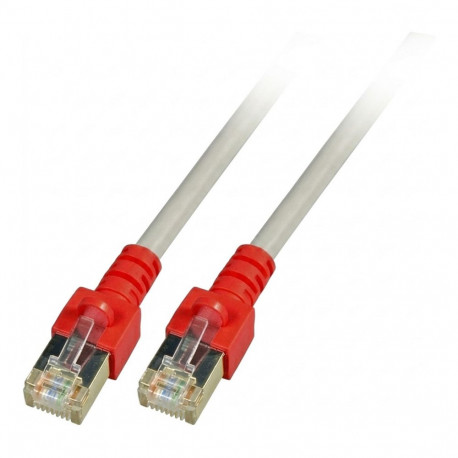 "EFB RJ45 Patchkabel Cat.5e SF/UTP PVC Tlle rot CCA crossed grau 15m"