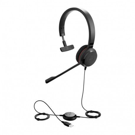 JABRA Evolve 20 SE, Mono MS, USB C/A adapter, Leather