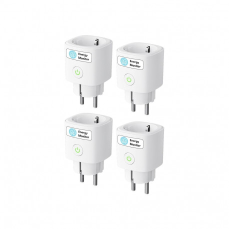 MEROSS MSS315CFH-EU Smart Plug with Energy Monitoring (Matter) (Set of 4)