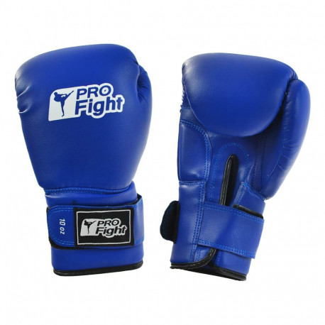 Rękawice bokserskie Profight PVC niebieskie