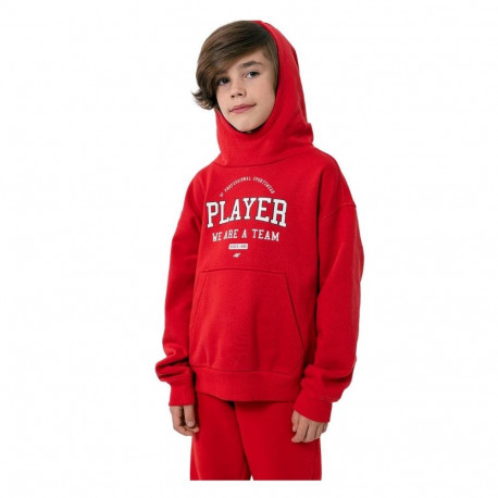 Bluza dla chłopca 4F czerwona HJZ22 JBLM006 62S