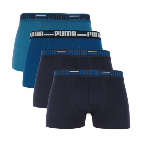 Bokserki męskie Puma Brand Elastic 4pak granatowe/niebieskie 938197 02