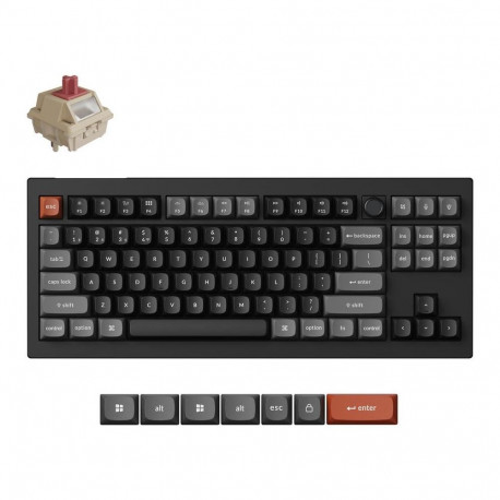 KEYBOARD WRL V3 ULTRA/BLACK V3U-D1 KEYCHRON V3U-D1 (4894979026644)