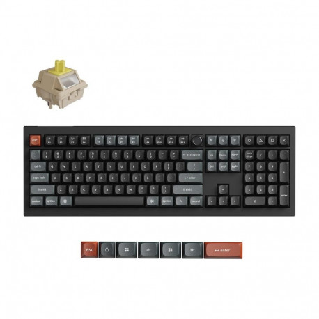 KEYBOARD WRL V6 ULTRA/BLACK V6U-D4 KEYCHRON V6U-D4 (4894979027146)