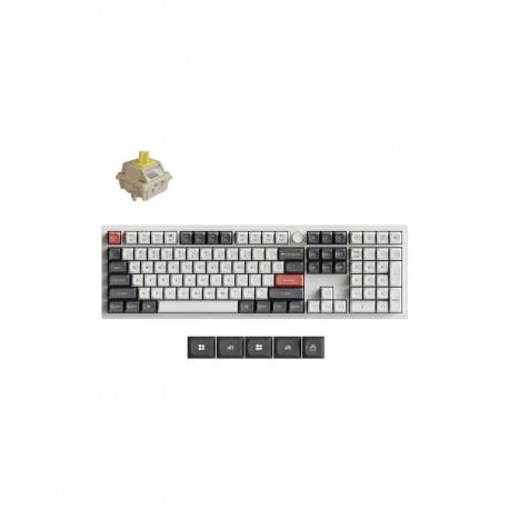 KEYBOARD WRL Q6 ULTRA/WHITE Q6U-P4 KEYCHRON Q6U-P4 (4894979048653)