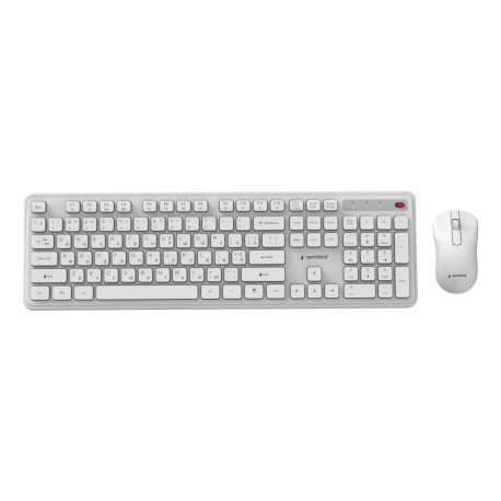 KEYBOARD +MOUSE WRL CYRILLIC/WH KBS-WPS-01-W-CYRL GEMBIRD KBS-WPS-01-W-CYRL (8716309137034)