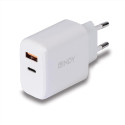Lindy USB Type-A & C 30W charger