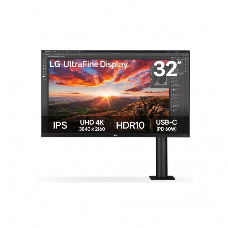 LG monitor 32UN880K-B 32" UHD 4K ergonoomiline HDMI DP USB IPS 16:9, must