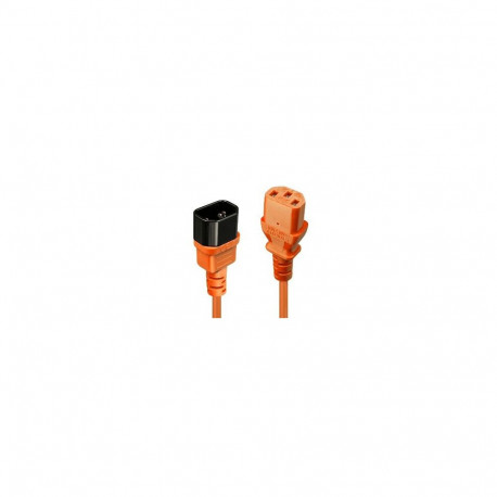 CABLE POWER IEC EXTENSION 2M/ORANGE 30475 LINDY