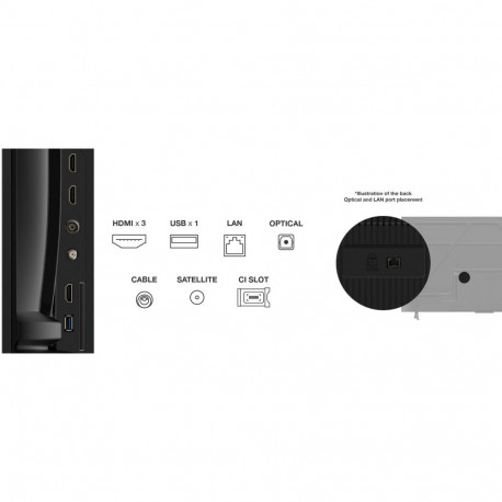TCL teler 55P69K 4K Ultra HD 3840x2160 pixels 16:9 LED tasapinnaline