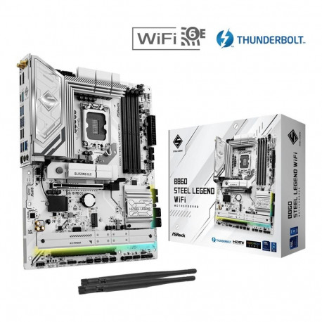 Asrock emaplaat B860 Steel Legend WiFi Intel B860 LGA 1851 (Socket V1) ATX