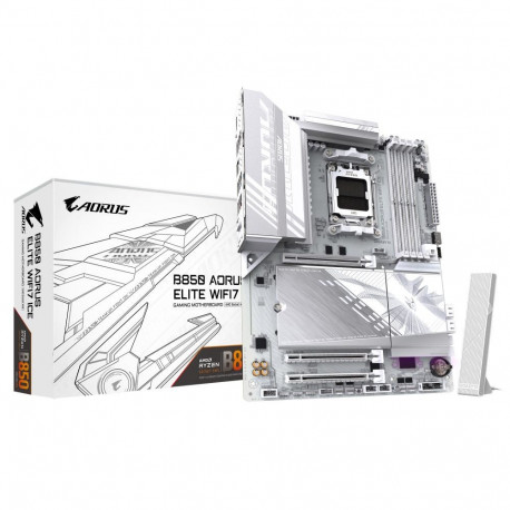 Gigabyte emaplaat B850 A ELITE WF7 ICE AMD AM5 DDR5 SATA M.2