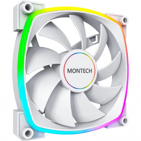 Montech ventilaator AX140 PWM ARGB, valge