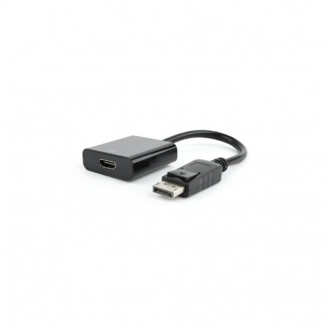 Gembird adapter DisplayPort (mehepistik)–HDMI (naispesa) 10cm, must