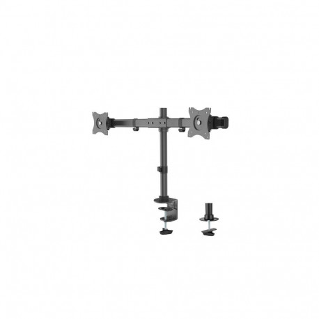 NewStar Flat Screen Desk Mount (clamp/grommet) - Crossbar  10-27"  c:Black