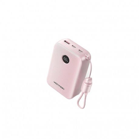 Vention akupank 20000mAh 2x USB-C 1x USB-A ekraaniga 22.5W, roosa