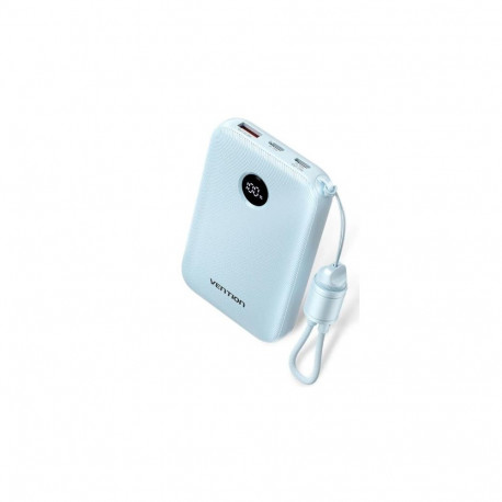 Vention 10000mAh 2 x USB-C 1x USB-A z wyswietlaczem 22.5W niebieski