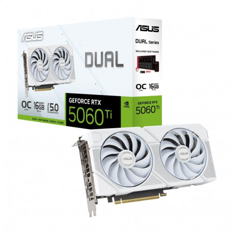 ASUS GeForce RTX 5060 Ti DUAL OC WHITE 16GB DLSS 4
