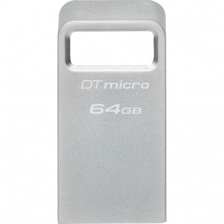 Kingston mälupulk DataTraveler micro 64GB USB 3.2, hõbedane