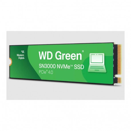 WD ssd-ketas Green SN3000 500GB M.2 PCI Express 4.0 NVMe QLC 3D NAND
